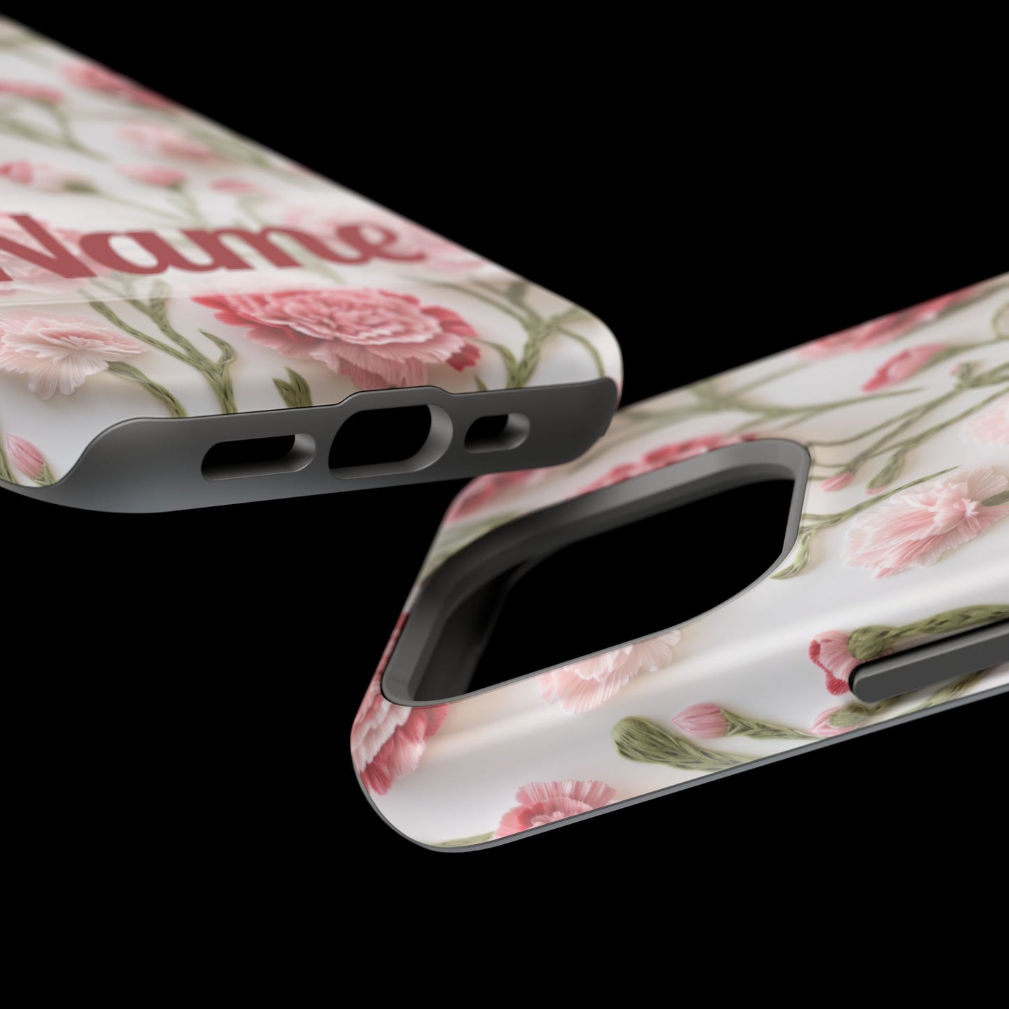 January Birth Flower Phone Case • Pink Carnation iPhone Cover • MagSafe Gift for Her