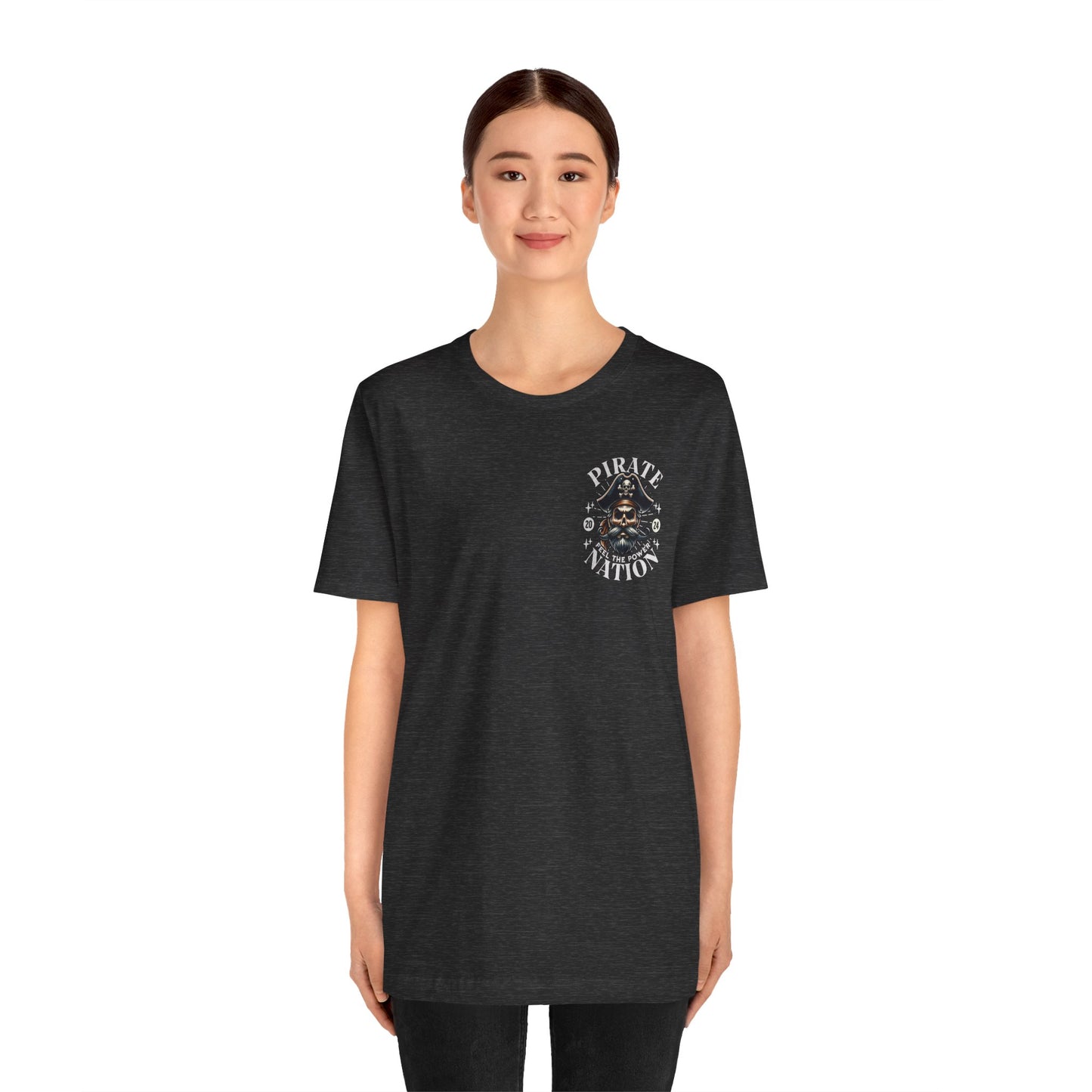 Pirate Nation POCKET DESIGN - Bella Canvas 3001 Unisex Jersey Short Sleeve Tee