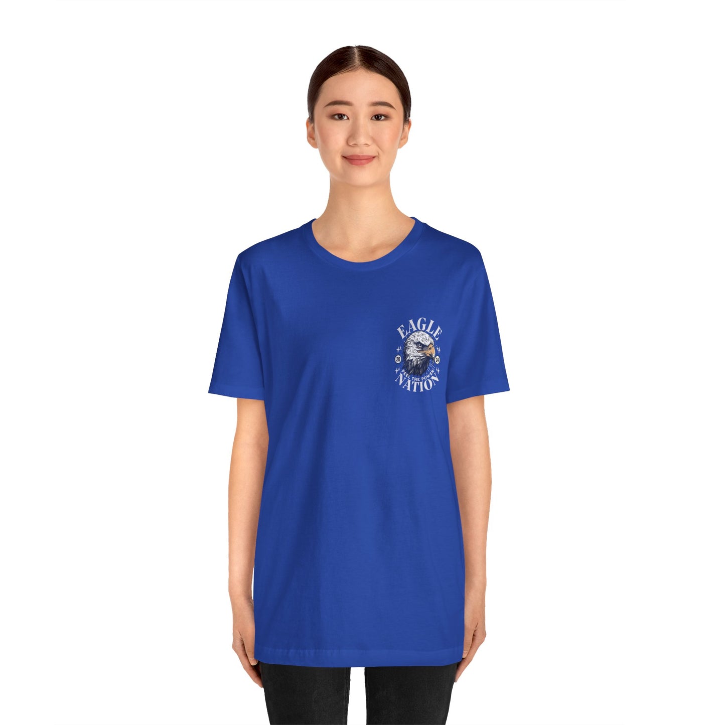 Eagle Nation POCKET DESIGN - Bella Canvas 3001 Unisex Jersey Short Sleeve Tee