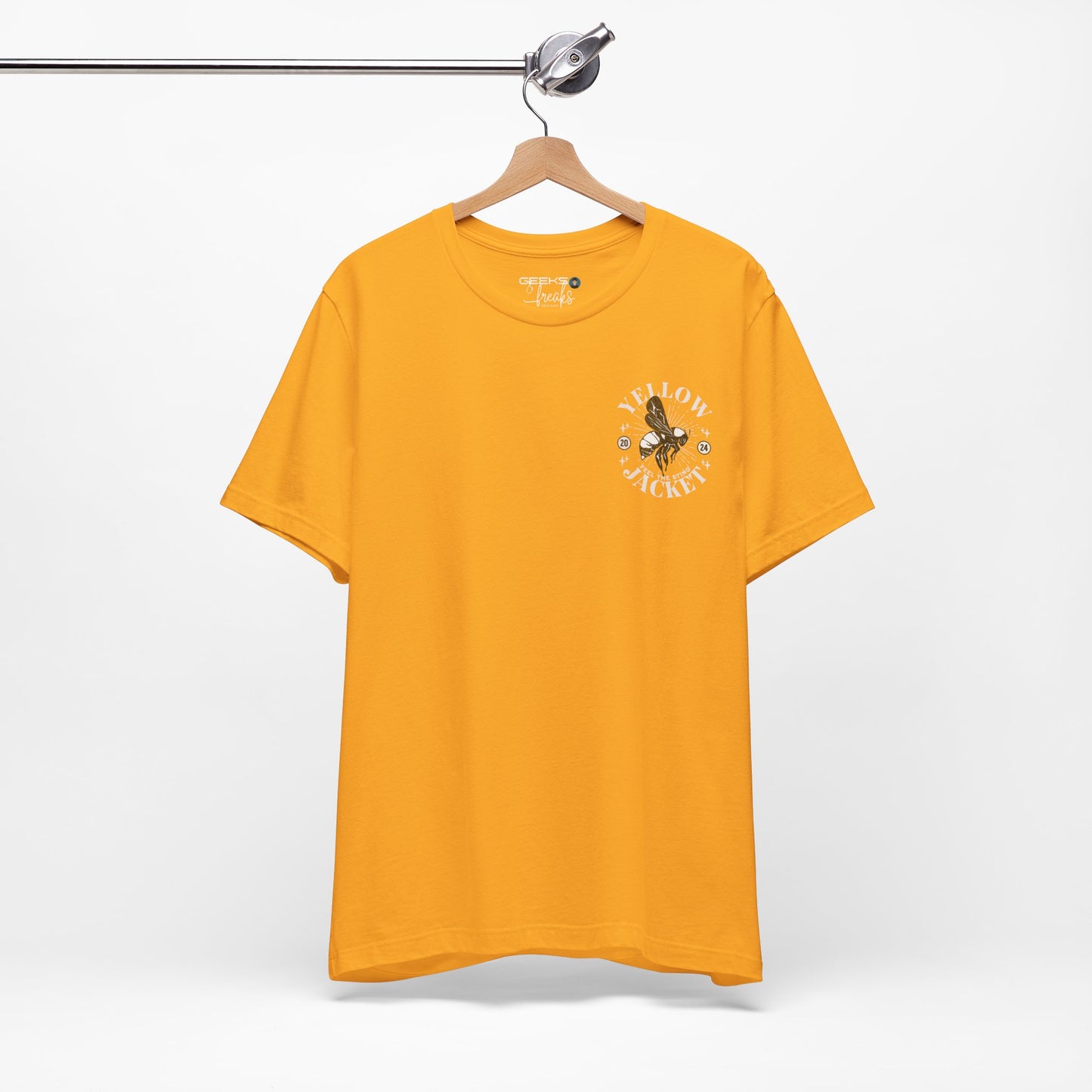 Yellowjacket Nation POCKET DESIGN - Bella Canvas 3001 Unisex Jersey Short Sleeve Tee