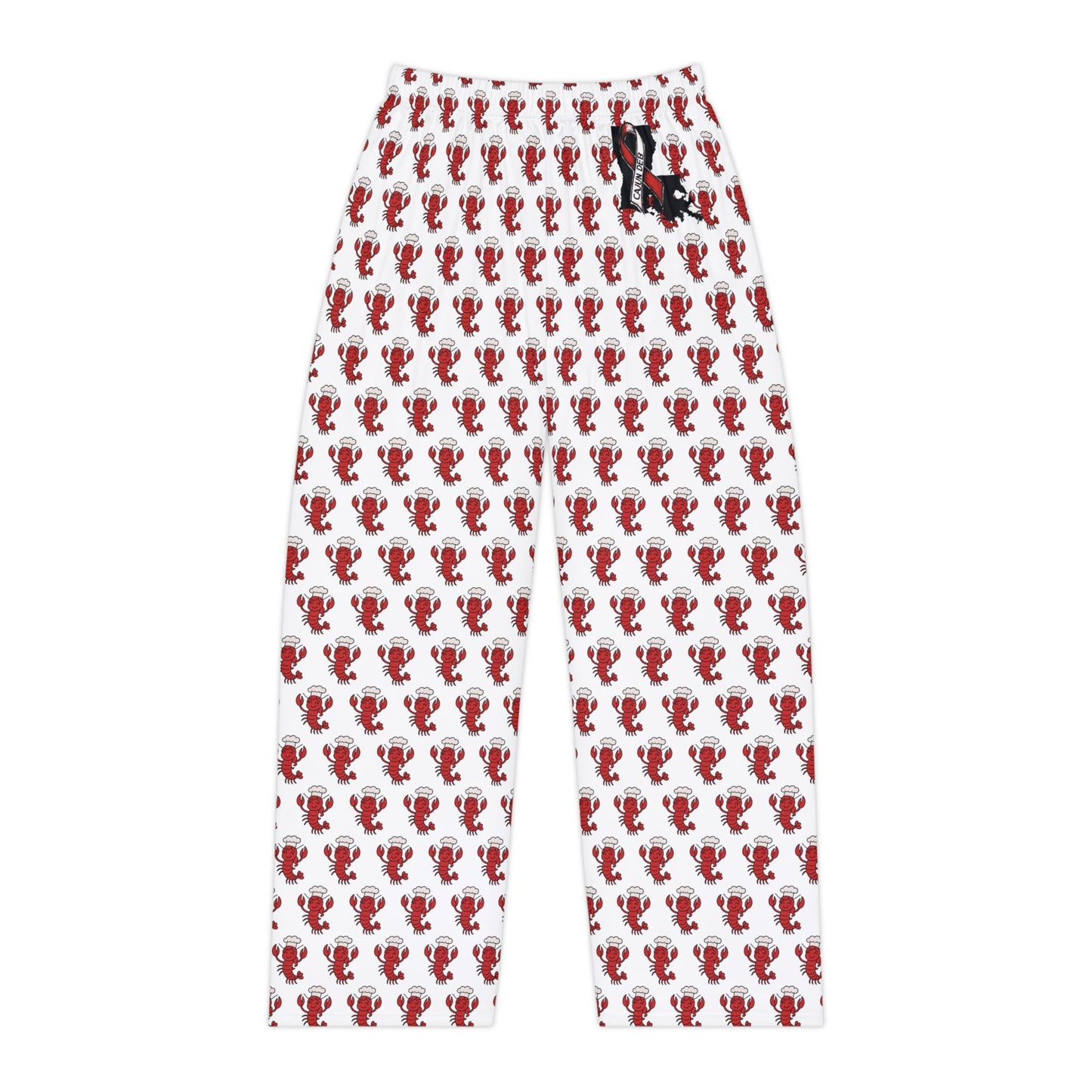 CAJUN DEB Crawfish Print Women's Pajama Pants, Cozy Sleepwear, Louisiana Gifts, Summer Nights, Seafood Lover's Lounge Pants
