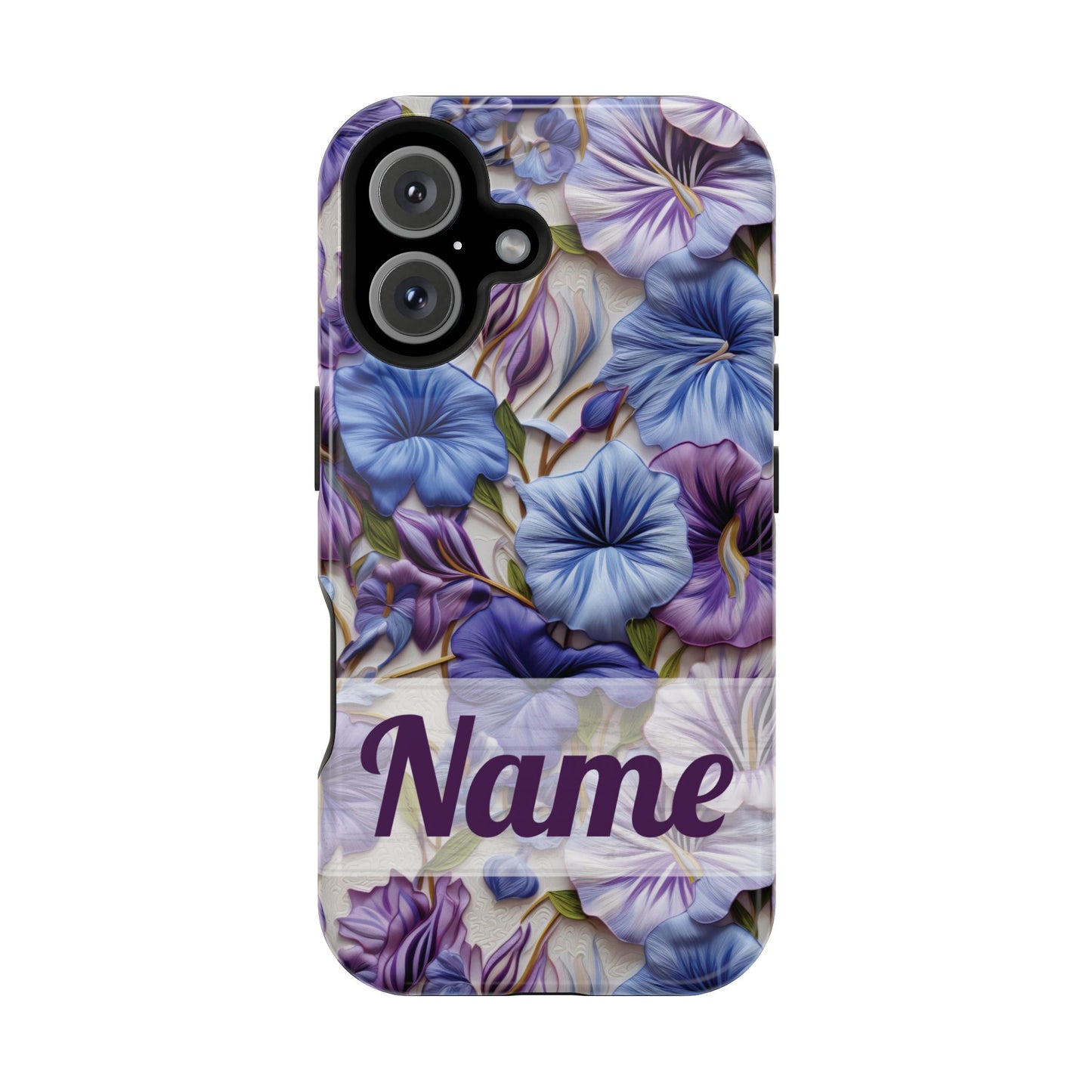 September Birth Flower Phone Case • Morning Glory iPhone Cover • Purple MagSafe Gift