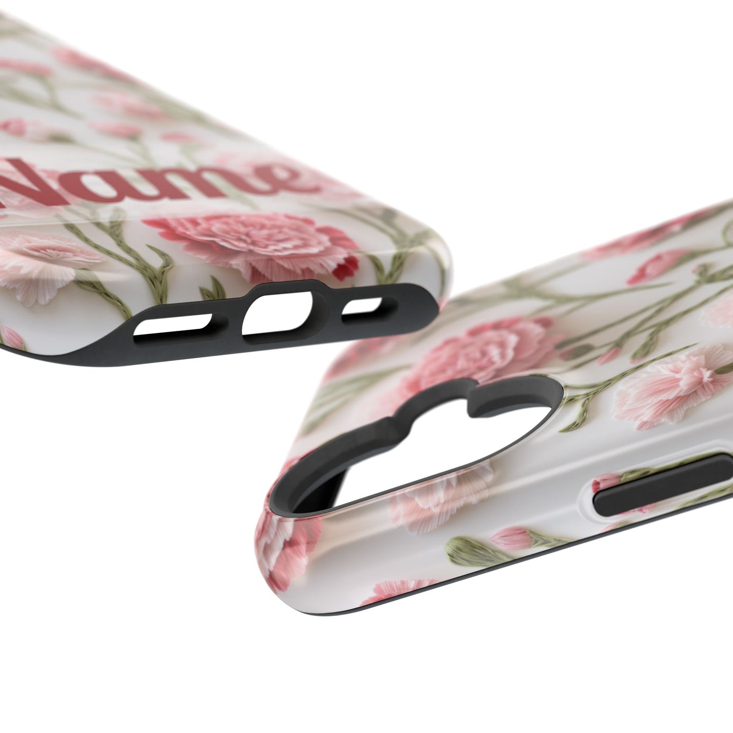 January Birth Flower Phone Case • Pink Carnation iPhone Cover • MagSafe Gift for Her