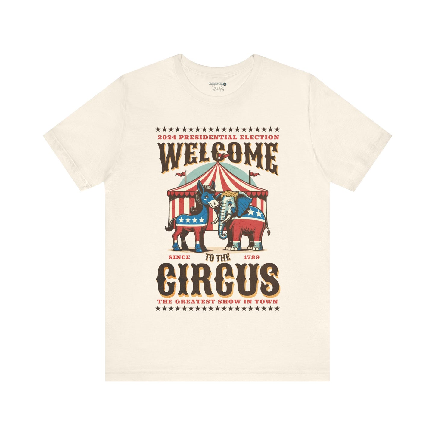 Political Election Circus 2024 - Bella Canvas 3001 Crewneck t-shirt