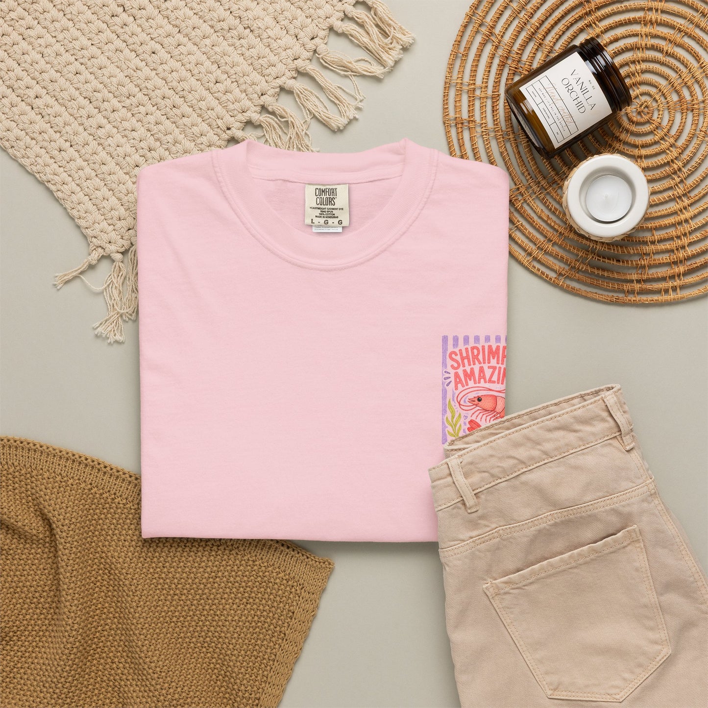 Shrimply Amazing Shrimp Shirt | Comfort Colors 1717 | Funny Seafood Tee | Cajun Deb Collection