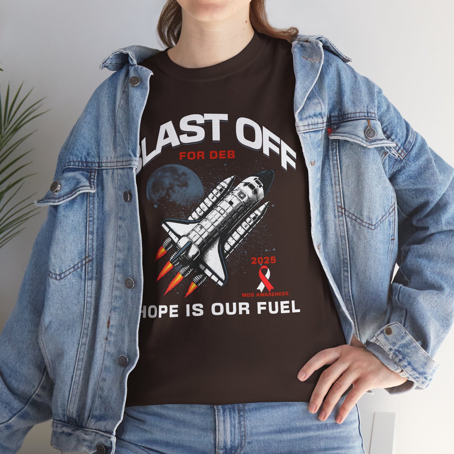 CAJUN DEB Blast Off Rocket GILDAN 5000 Unisex Heavy Cotton Tee, Trendy Graphic Tee