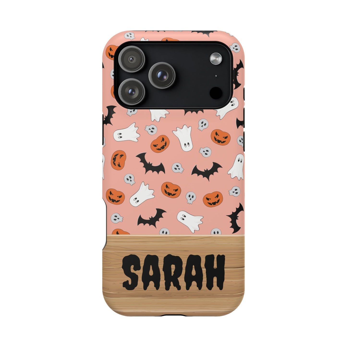 Custom, Personalized Halloween Magnetic Tough Cases for iPhone -ghost bat pumpkin