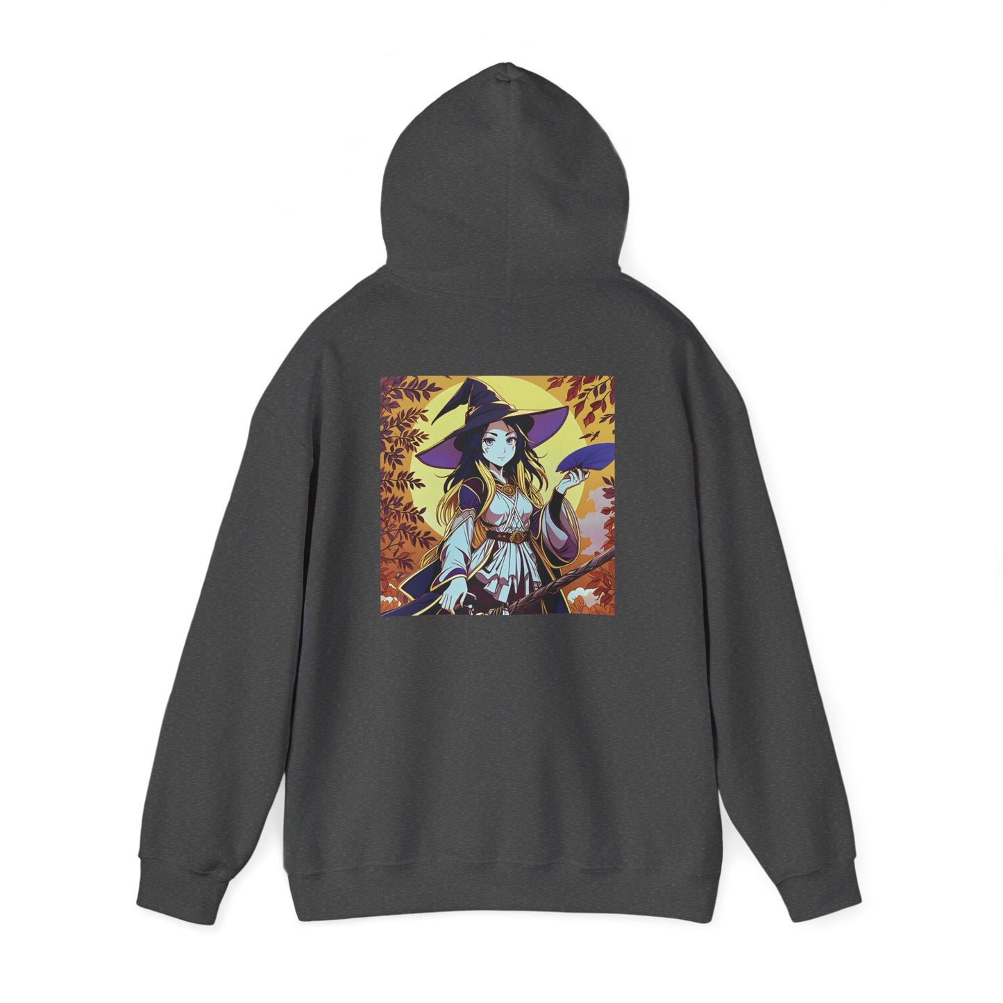 Anime Hoodie Witch Halloween Unisex Heavy Blend™ Hooded Sweatshirt Gildan 18500