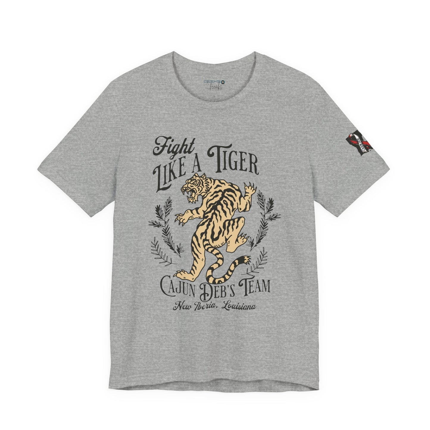 CAJUN DEB Fight Like a Tiger Tough Cancer MDS Awareness Tee, Unisex Support Tee, Gift for Cancer Fighters, Motivational T-Shirt Bella+Canva 3001