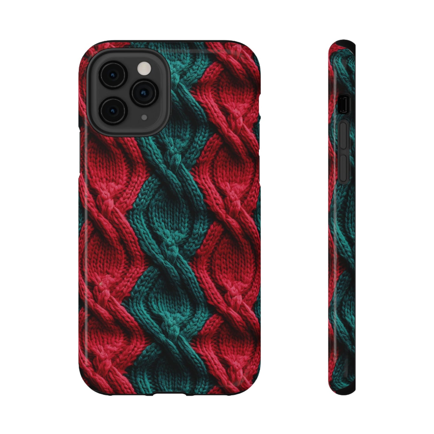 Vintage Christmas Crocheted Afghan Phone Case - Christmas Phone Case Impact-Resistant Case