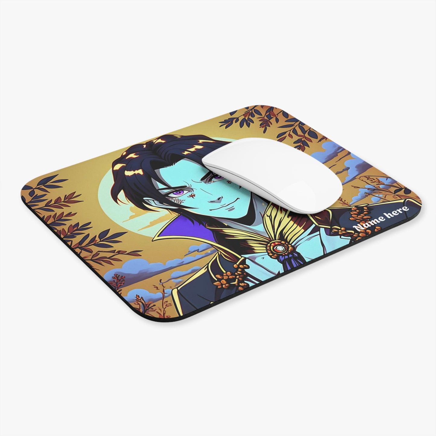 Anime Mousepad (Rectangle) Vampire Halloween Anime Mouse Pad - Personalized Custom Design