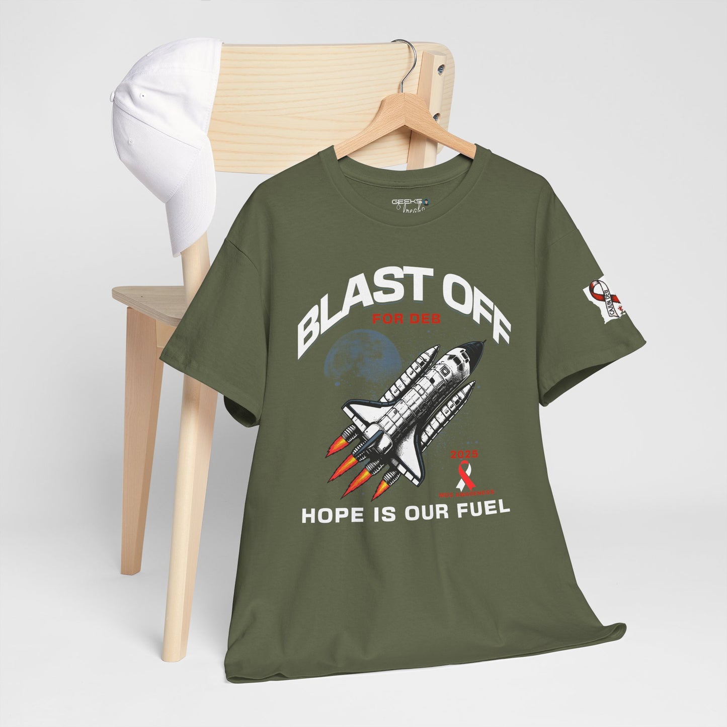CAJUN DEB Blast Off Rocket GILDAN 5000 Unisex Heavy Cotton Tee, Trendy Graphic Tee