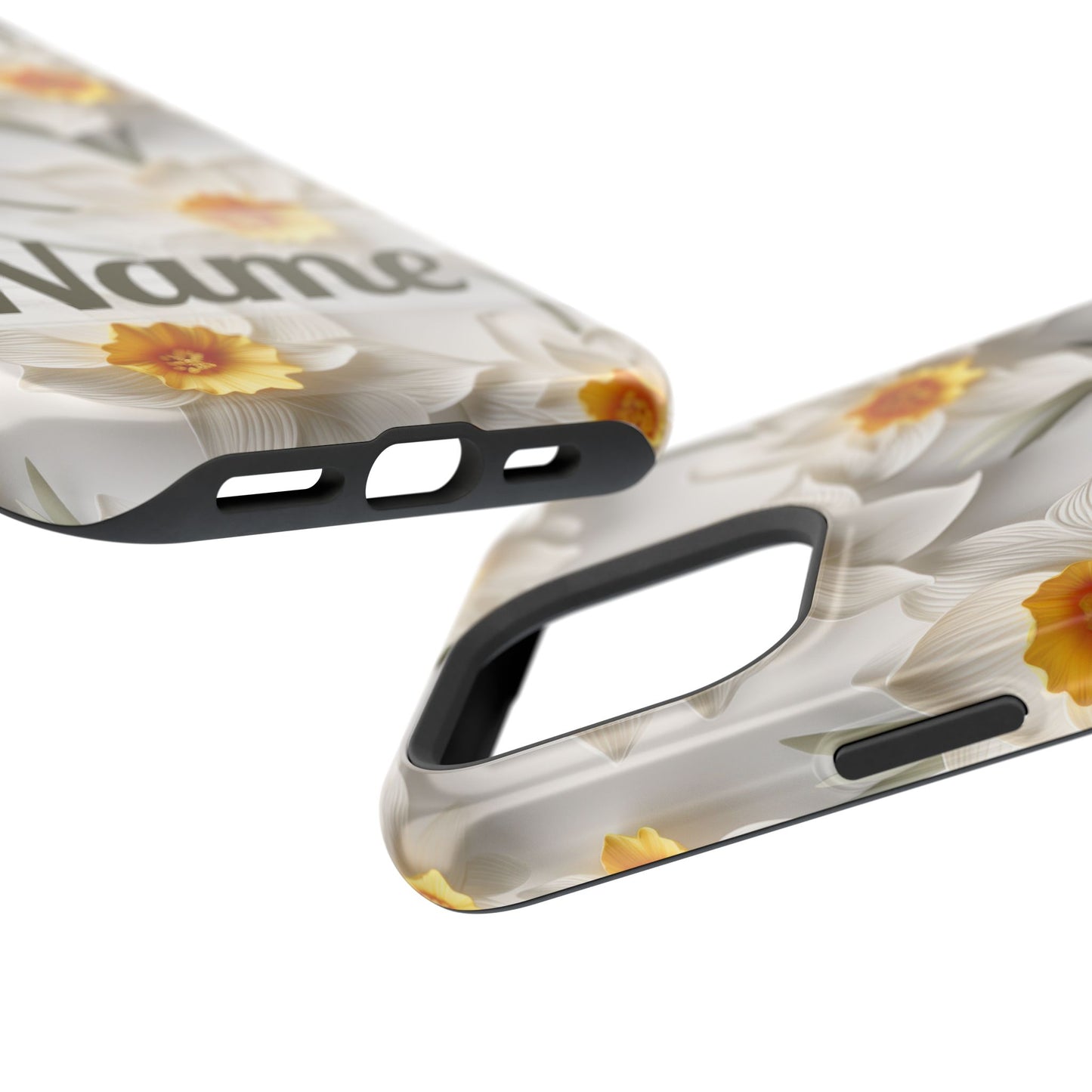 March Birth Flower Phone Case • 3D Daffodil iPhone Cover • Spring Floral MagSafe Gift