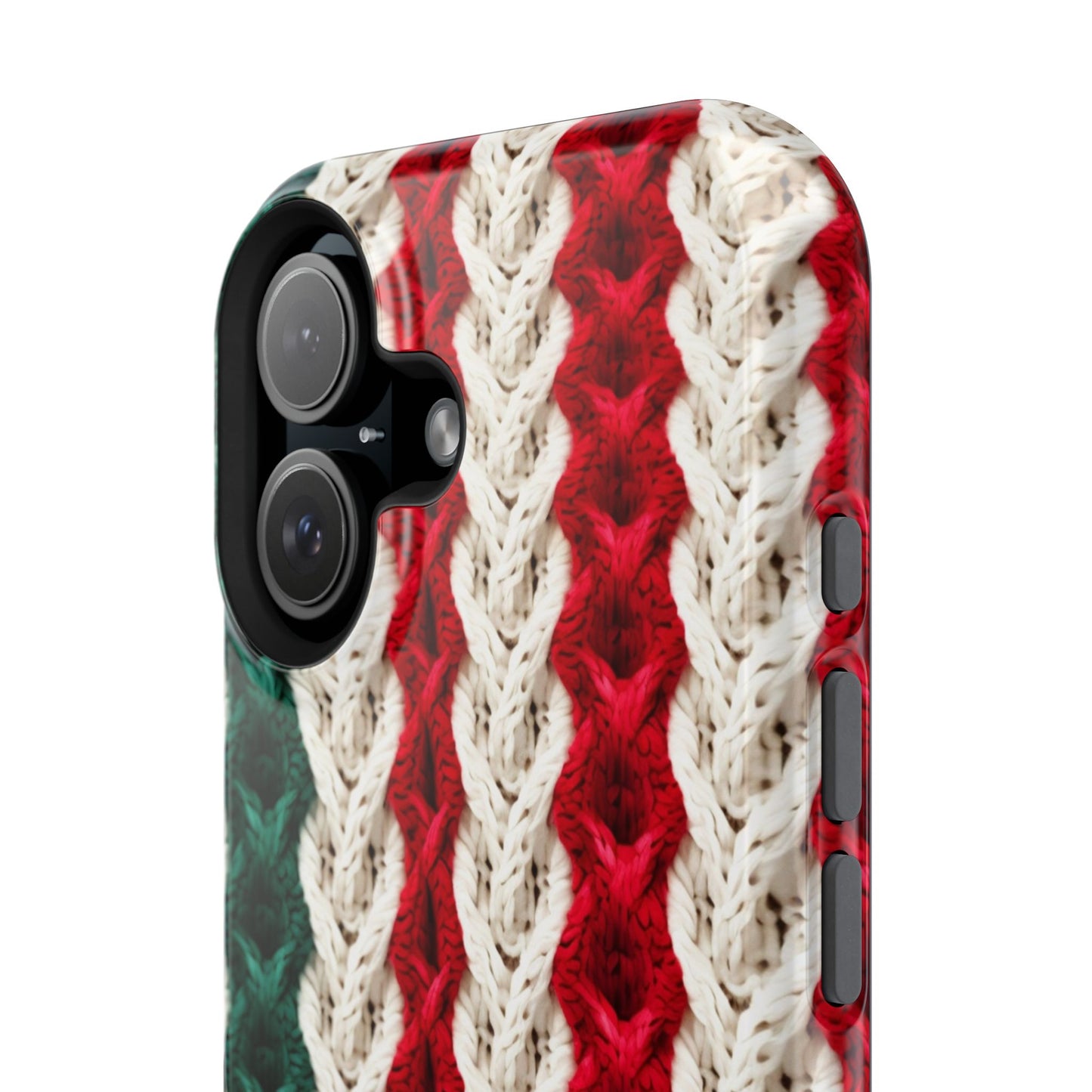 Vintage Christmas Crocheted Afghan Phone Case - Christmas Phone Case Impact-Resistant Case