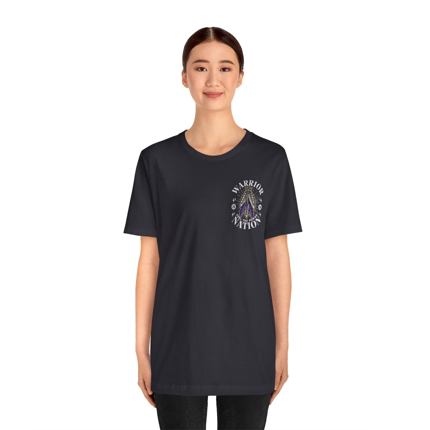 Warrior Nation POCKET DESIGN - Bella Canvas 3001 Unisex Jersey Short Sleeve Tee