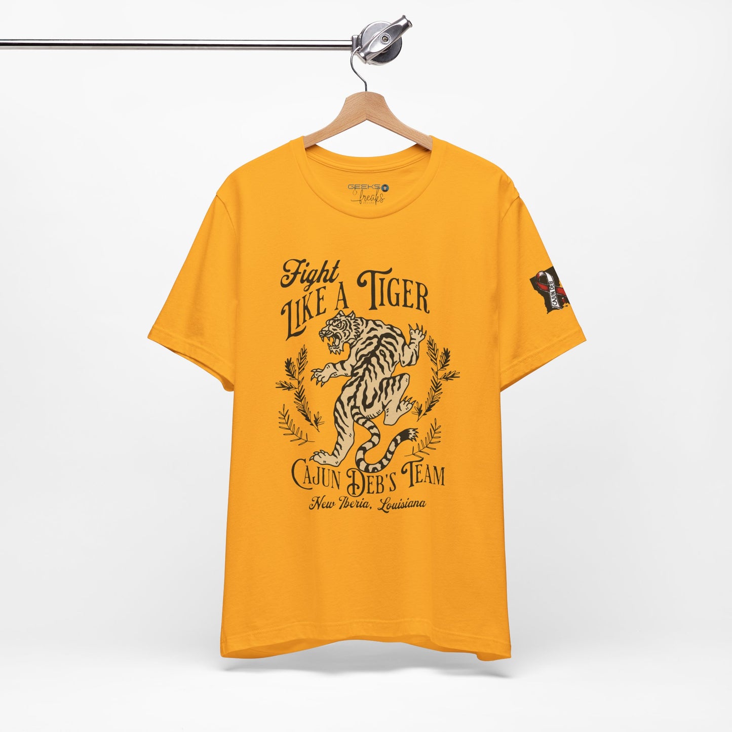 CAJUN DEB Fight Like a Tiger Tough Cancer MDS Awareness Tee, Unisex Support Tee, Gift for Cancer Fighters, Motivational T-Shirt Bella+Canva 3001