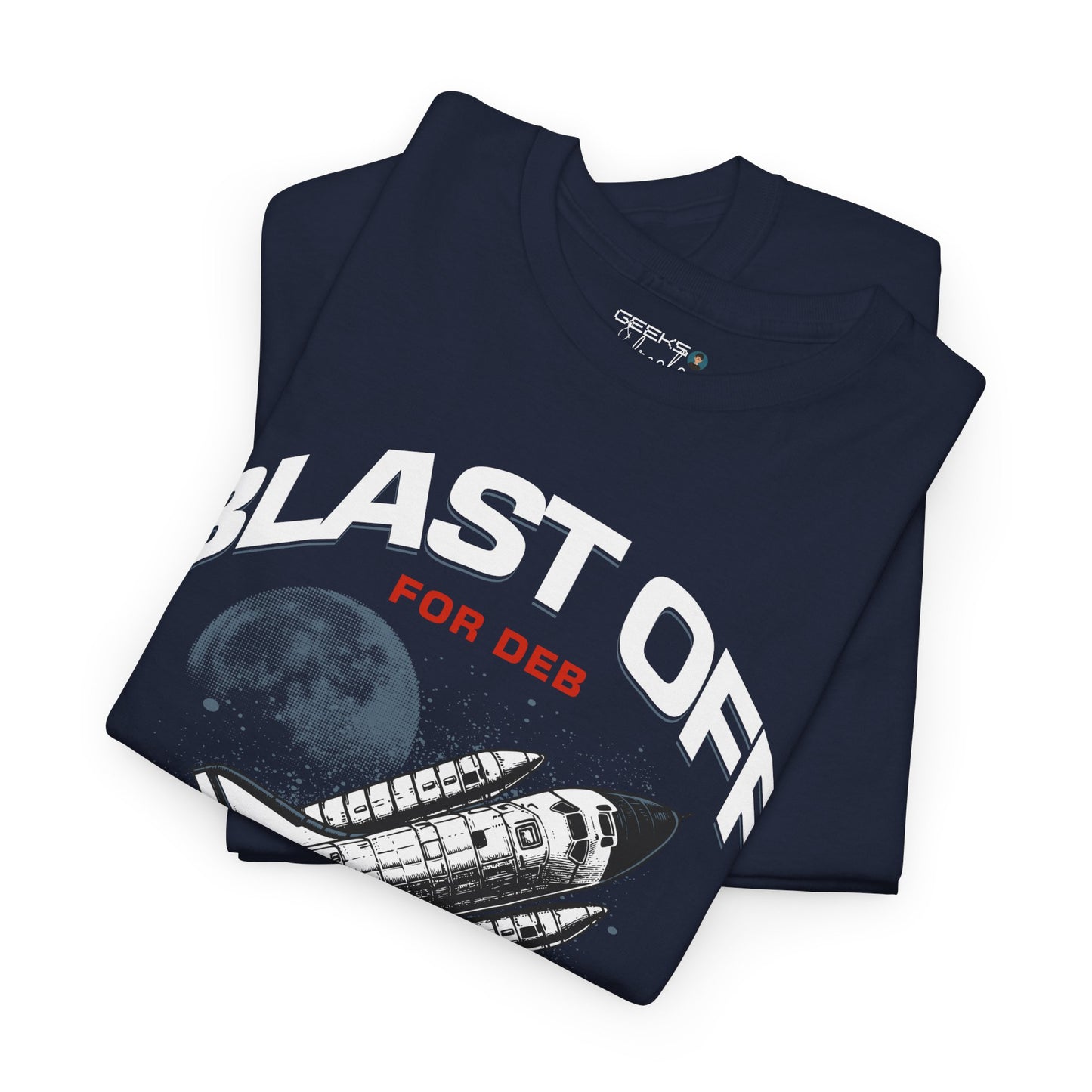 CAJUN DEB Blast Off Rocket GILDAN 5000 Unisex Heavy Cotton Tee, Trendy Graphic Tee