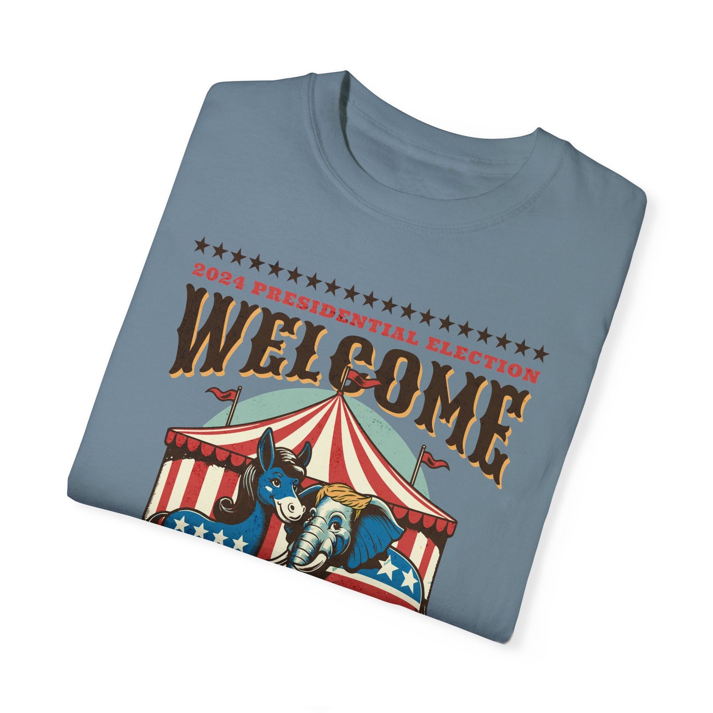 Political Circus T-Shirt | Elephant & Donkey Satire Unisex Garment-Dyed T-shirt election Comfort Colors 1717