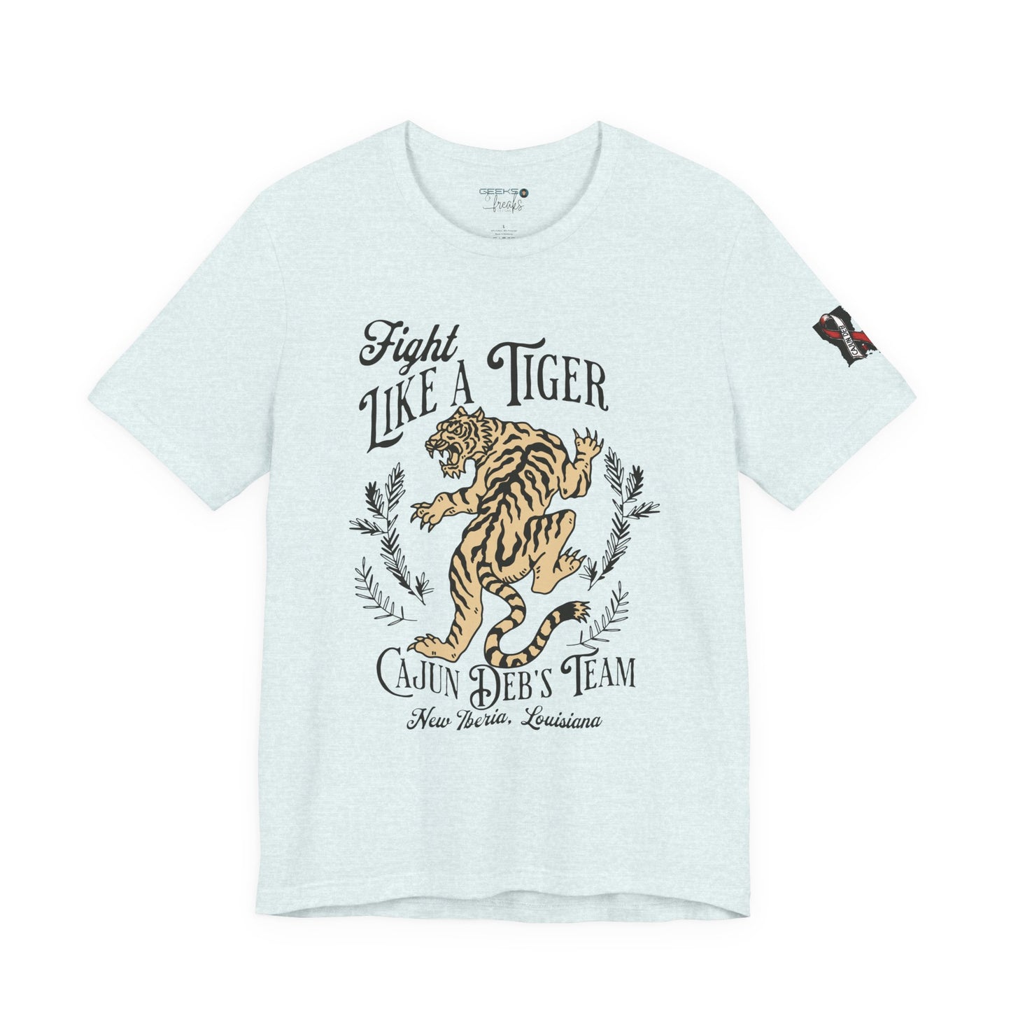 CAJUN DEB Fight Like a Tiger Tough Cancer MDS Awareness Tee, Unisex Support Tee, Gift for Cancer Fighters, Motivational T-Shirt Bella+Canva 3001