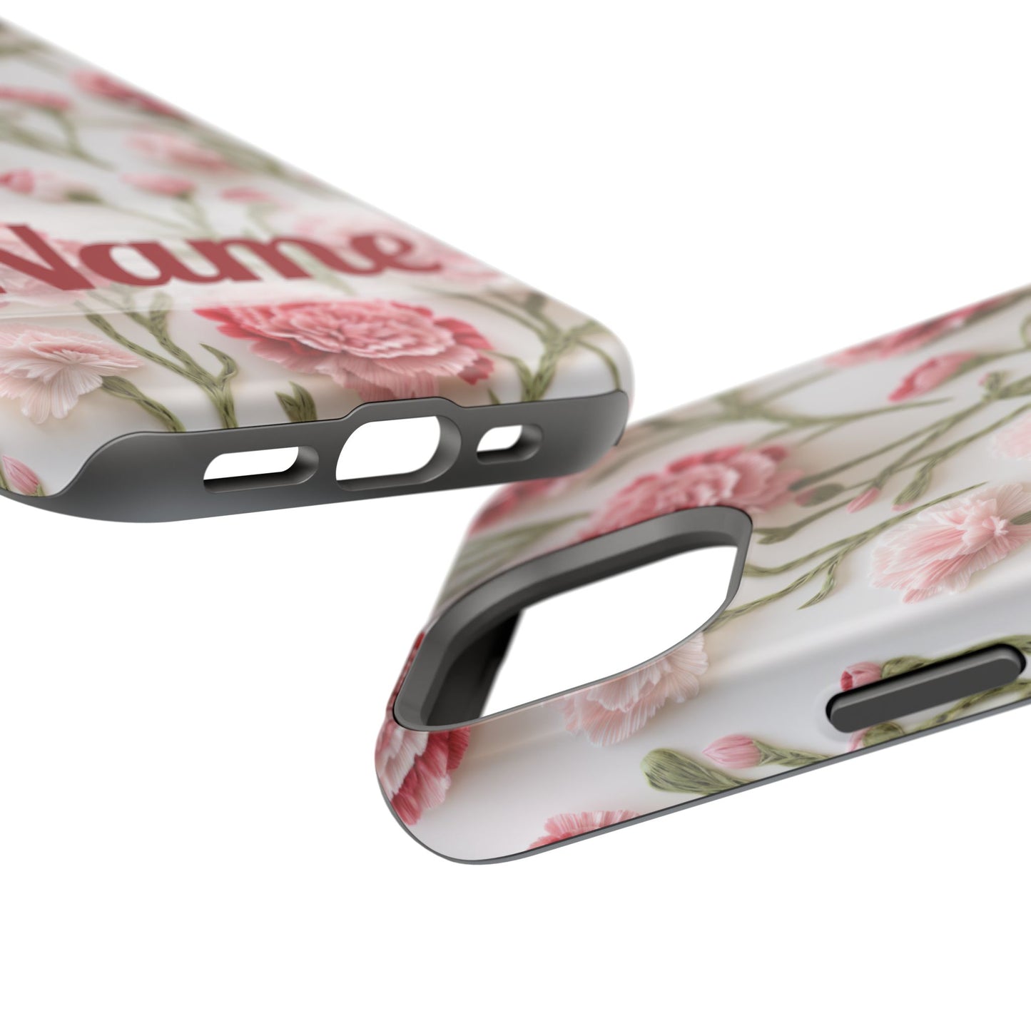 January Birth Flower Phone Case • Pink Carnation iPhone Cover • MagSafe Gift for Her