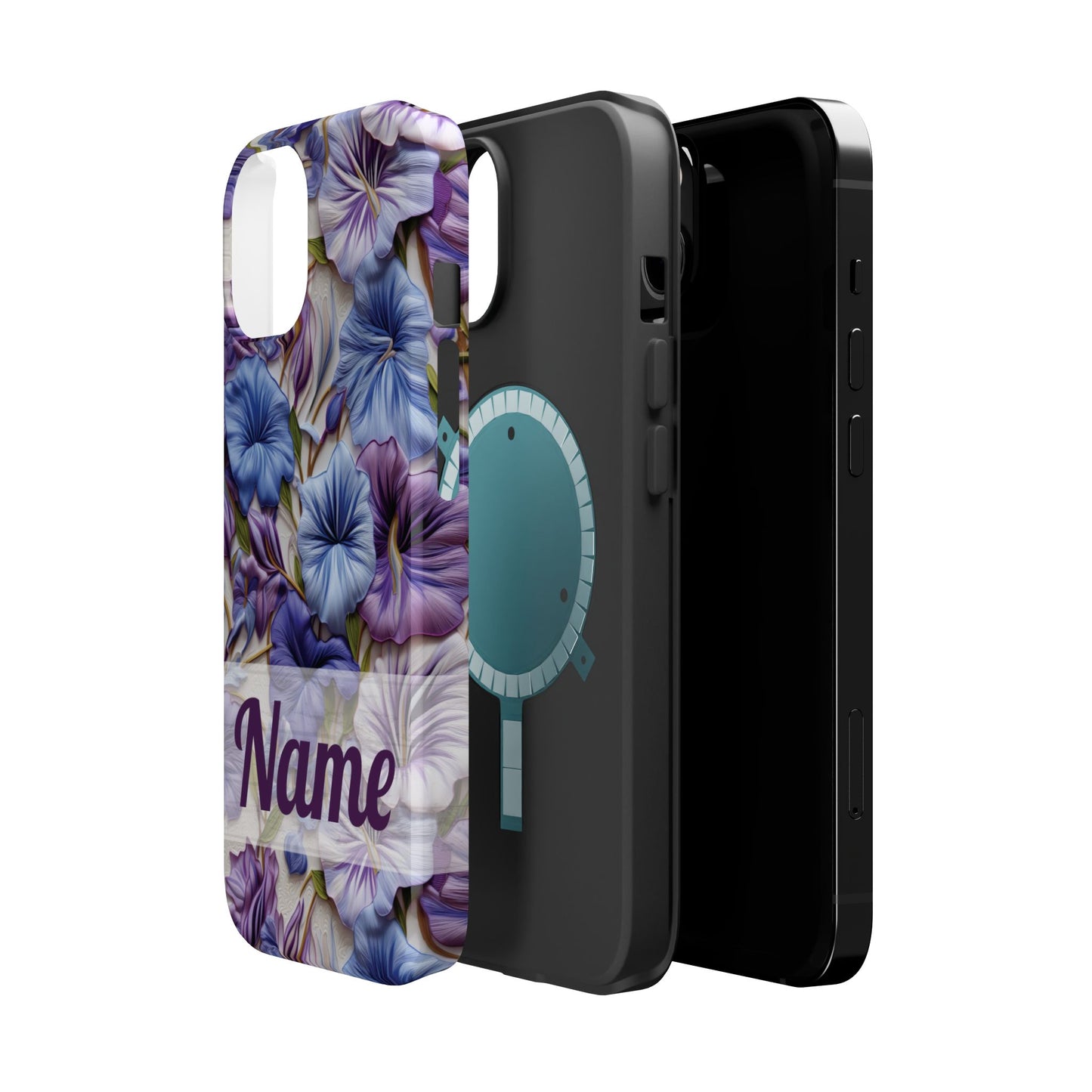 September Birth Flower Phone Case • Morning Glory iPhone Cover • Purple MagSafe Gift