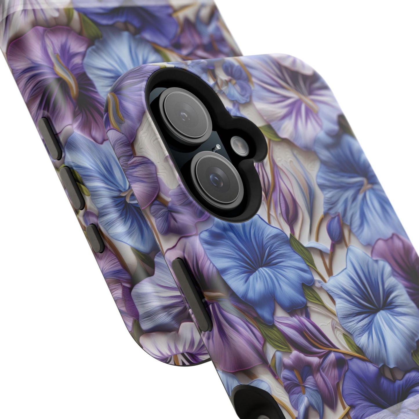 September Birth Flower Phone Case • Morning Glory iPhone Cover • Purple MagSafe Gift
