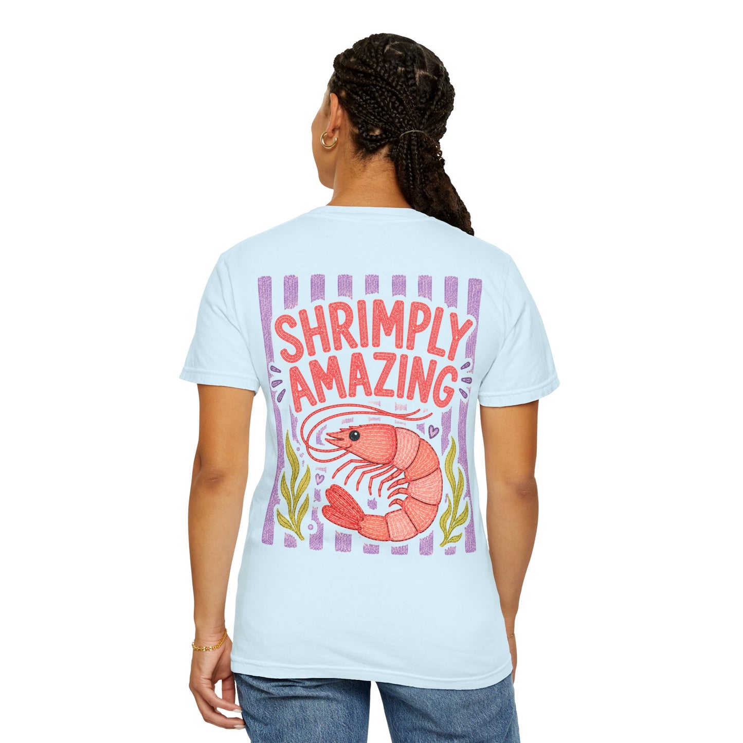 Shrimply Amazing Shrimp Shirt | Comfort Colors 1717 | Funny Seafood Tee | Cajun Deb Collection