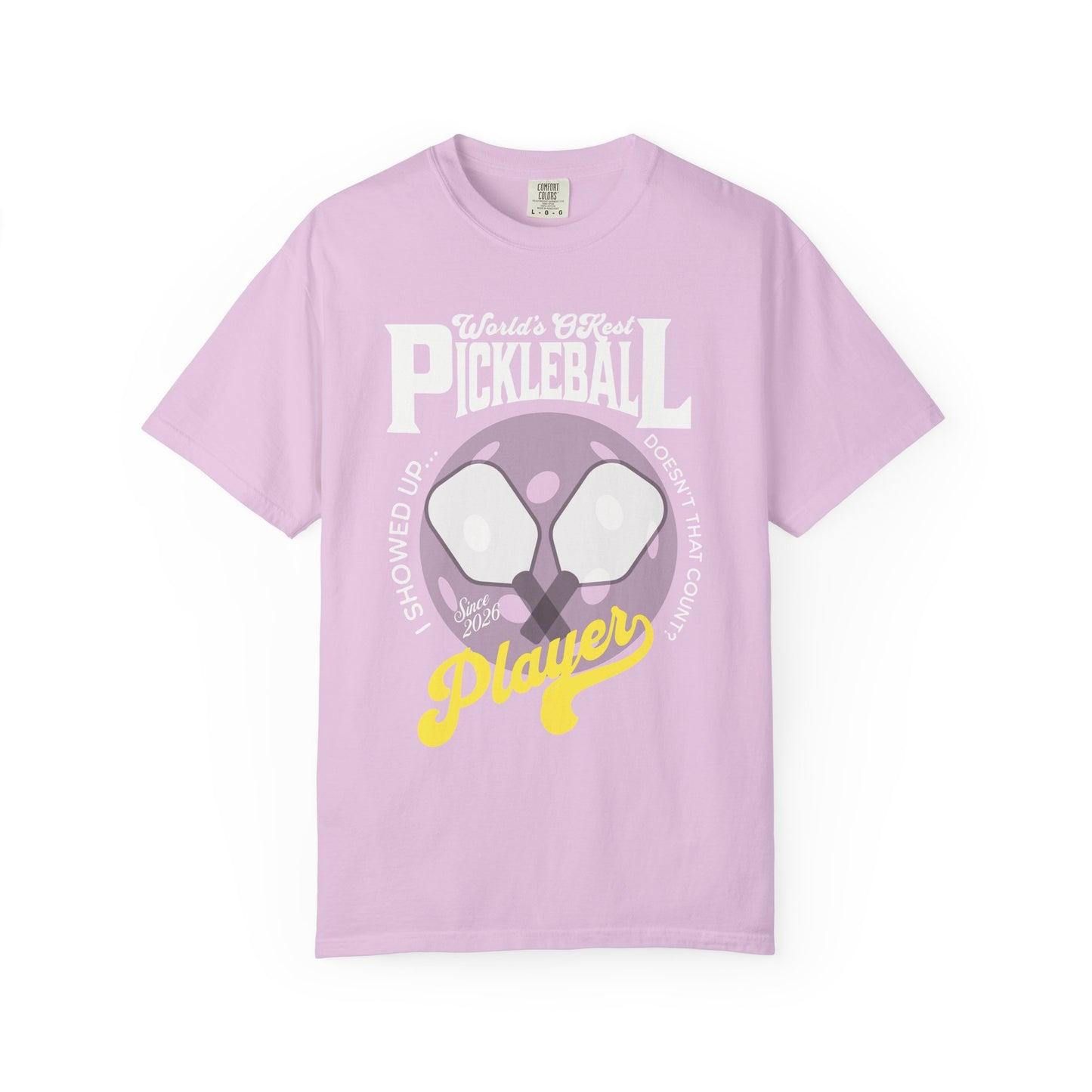 World's OKest Pickleball Player T-Shirt - Unisex Tee COMFORT COLORS funny pickleball shirt
