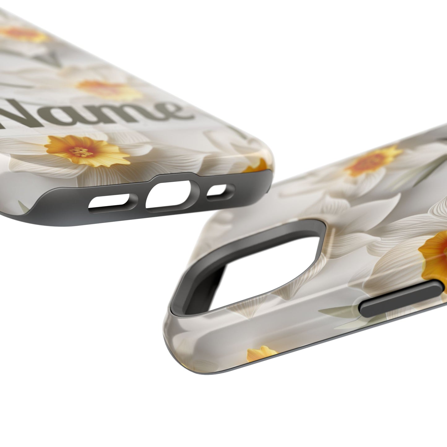March Birth Flower Phone Case • 3D Daffodil iPhone Cover • Spring Floral MagSafe Gift