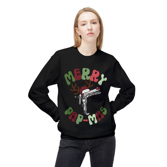 Merry Pap-Mas Funny Gyno Christmas Sweatshirt gynecology office - Unisex Midweight Softstyle Fleece Crewneck Gildan SF000 Sweatshirt pullover