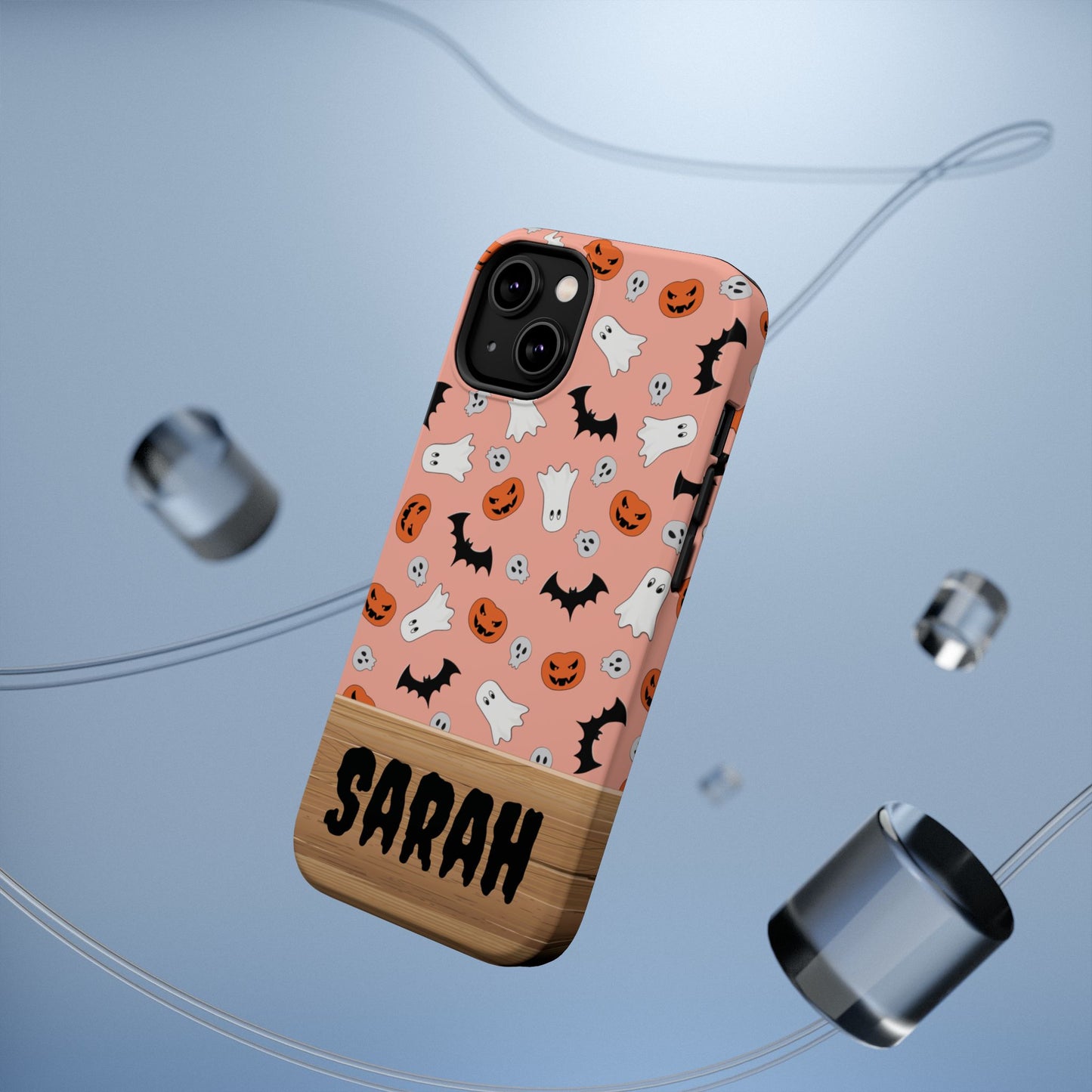 Custom, Personalized Halloween Magnetic Tough Cases for iPhone -ghost bat pumpkin