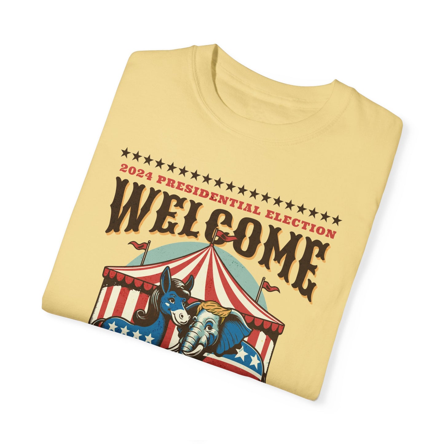 Political Circus T-Shirt | Elephant & Donkey Satire Unisex Garment-Dyed T-shirt election Comfort Colors 1717