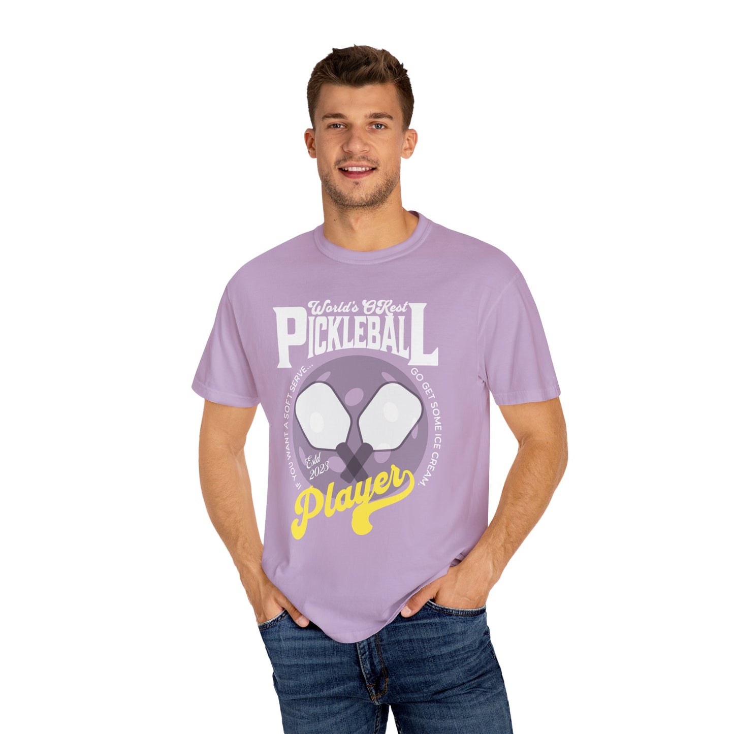 World's OKest Pickleball Player T-Shirt - Unisex Tee COMFORT COLORS funny pickleball shirt