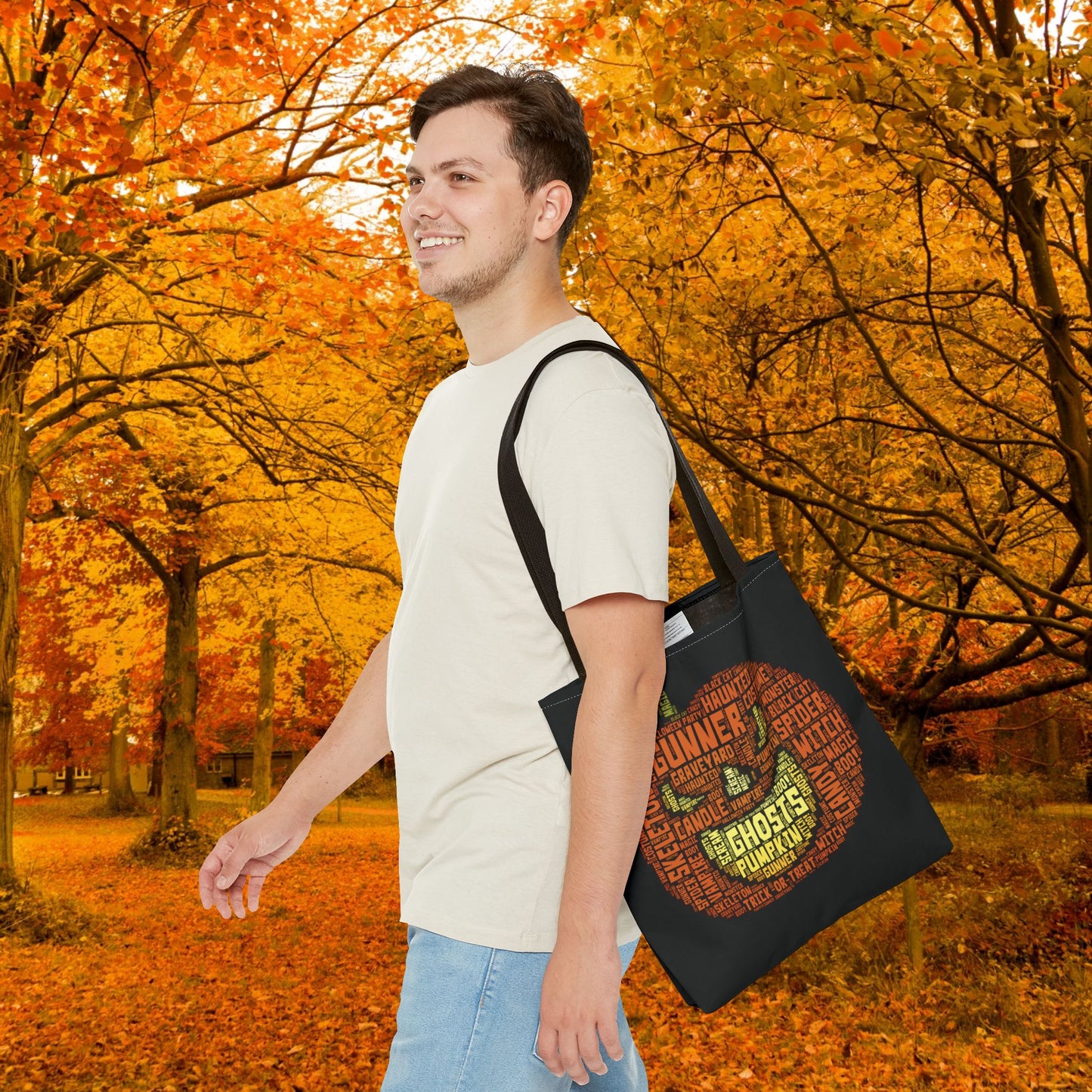 Personalized Trick-or-Treat Bag | Custom Halloween Bag with Child's Name | Personalized Pumpkin Candy Tote