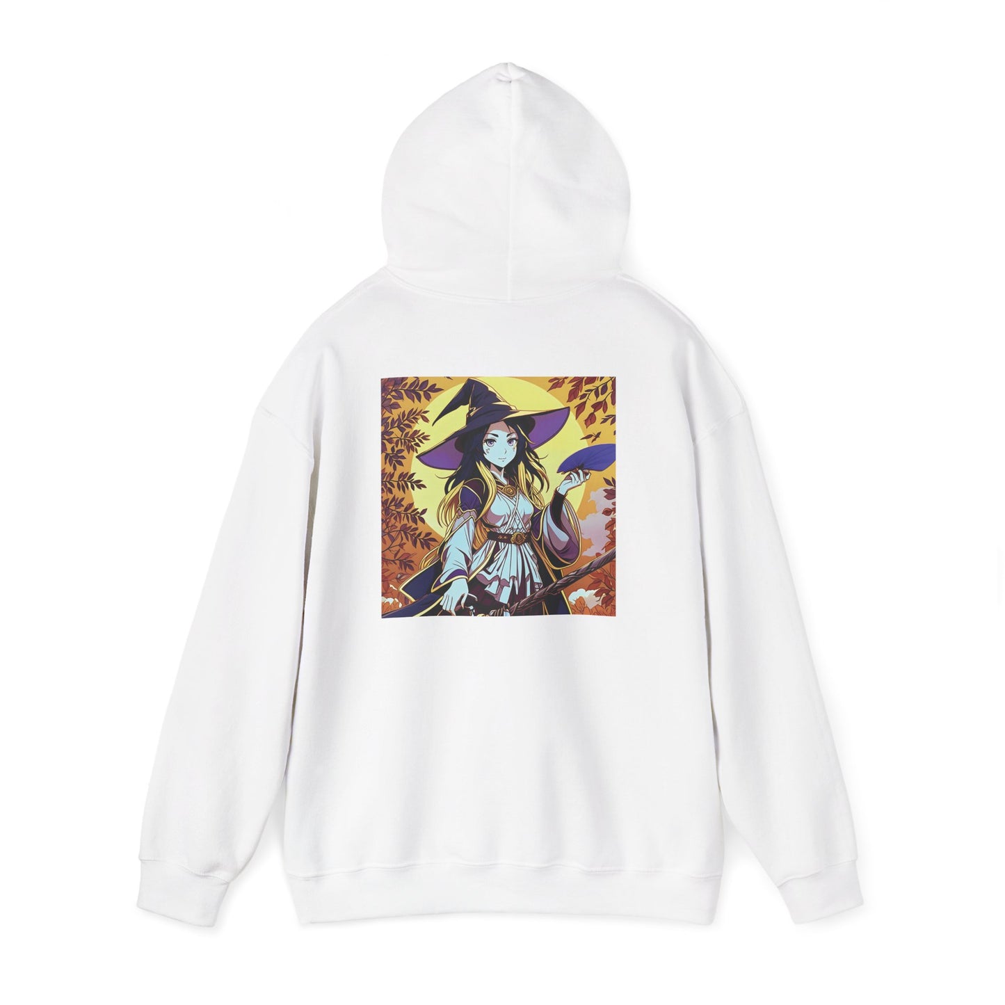 Anime Hoodie Witch Halloween Unisex Heavy Blend™ Hooded Sweatshirt Gildan 18500
