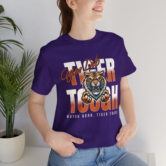 CAJUN DEB Bayou Born Tiger Tough Cancer MDS Awareness Tee, Unisex Support Tee, Gift for Cancer Fighters, Motivational T-Shirt Bella+Canva 3001