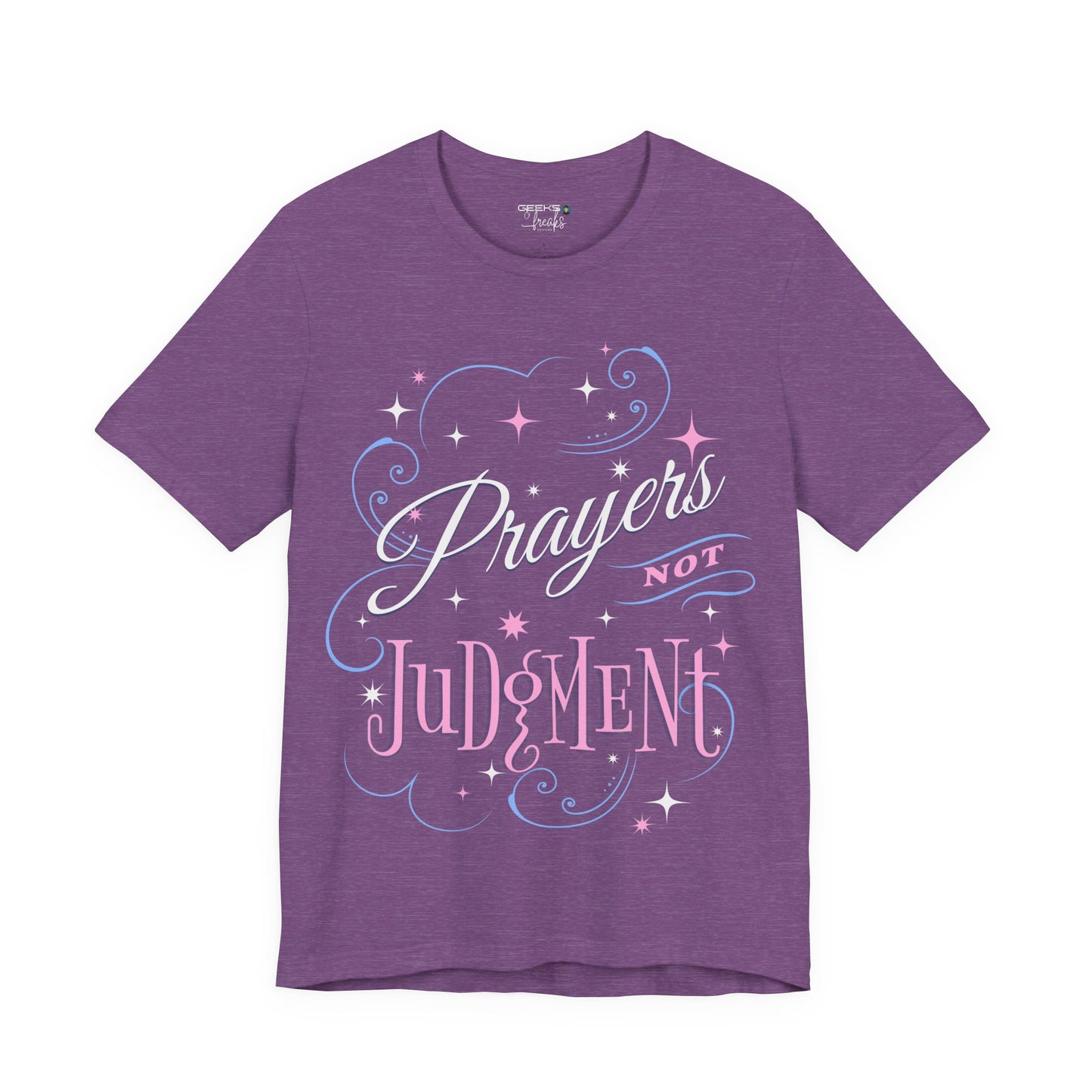 Prayers Not Judgment shirt - Bella Canvas 3001 Unisex Jersey Short Sleeve Tee Christian gift