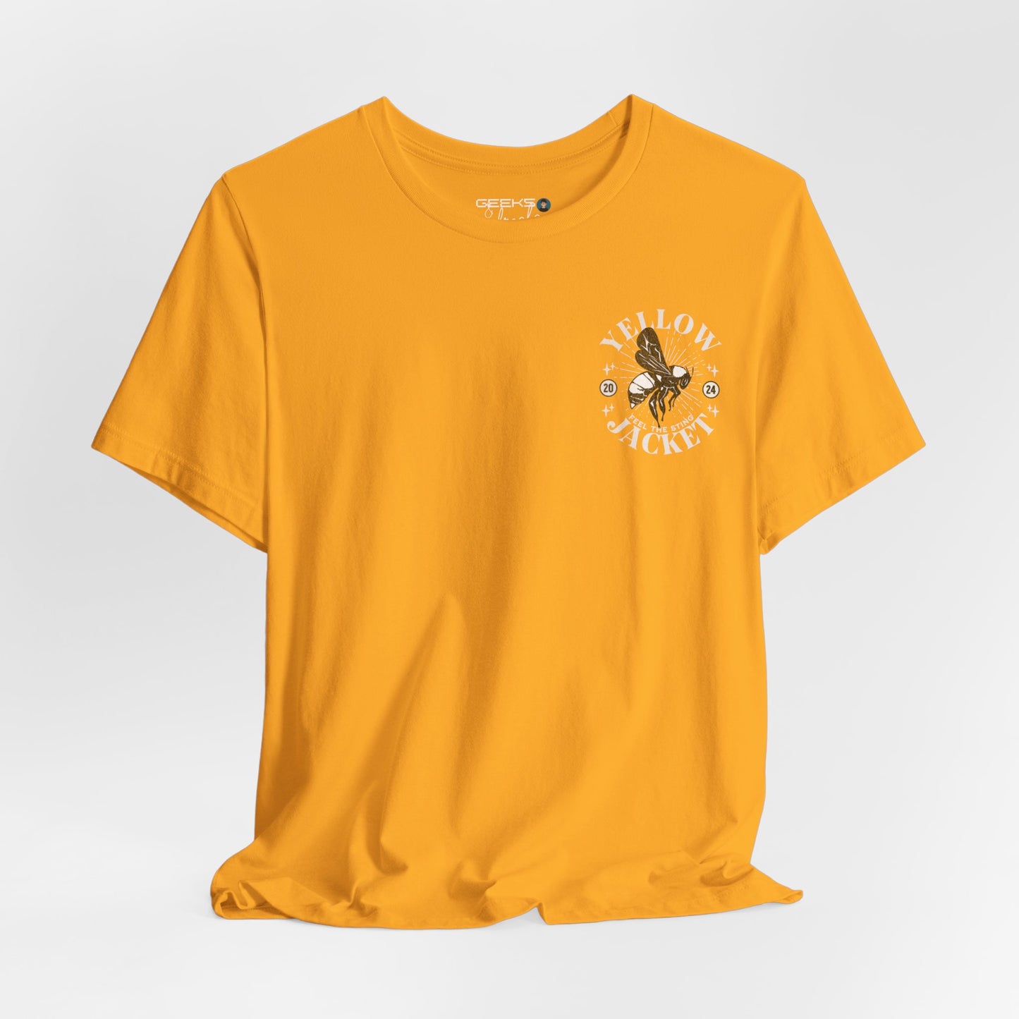 Yellowjacket Nation POCKET DESIGN - Bella Canvas 3001 Unisex Jersey Short Sleeve Tee