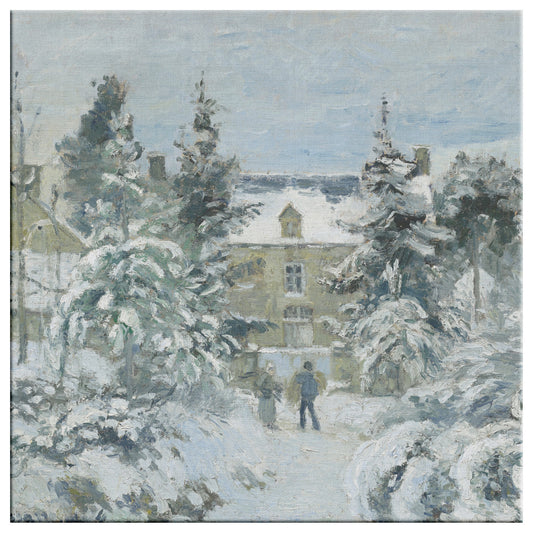 Envoltura de lienzo con escena invernal