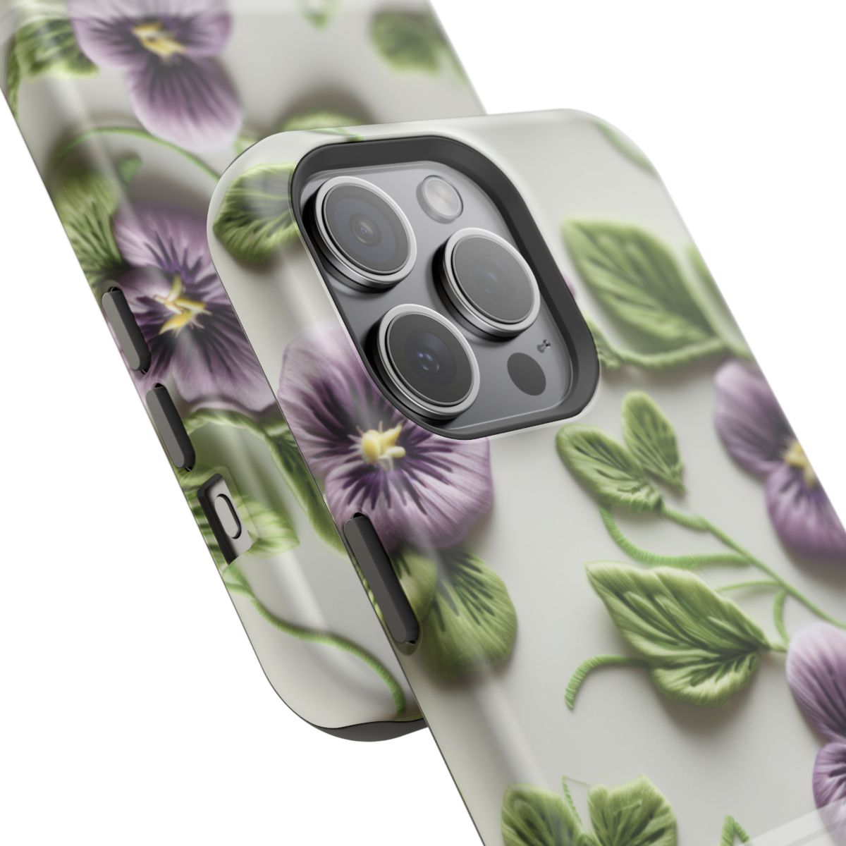 February Violets Custom & Personalized Magnetic Tough iPhone Case