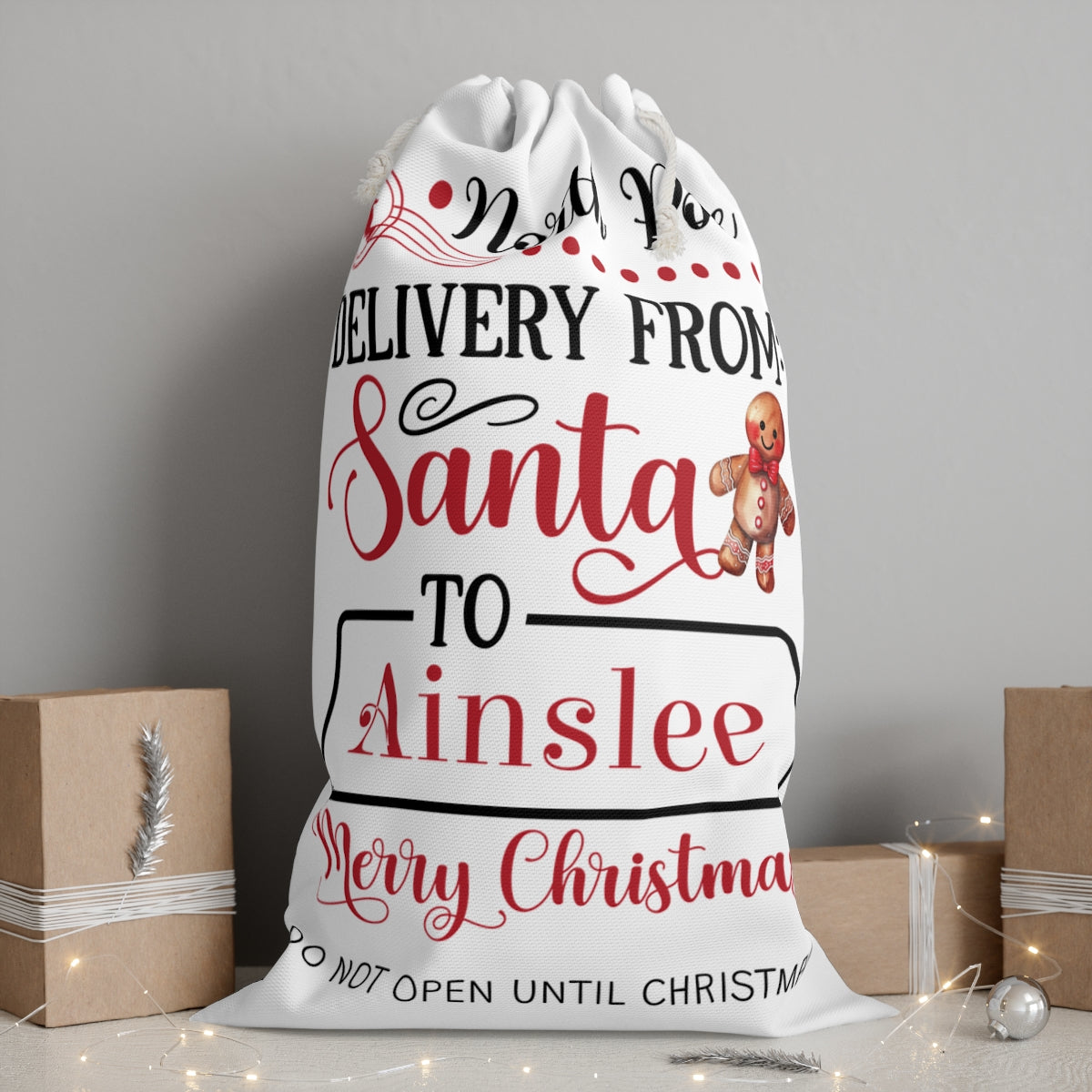 Santa Sack Custom Gift Sack or Gift Bag