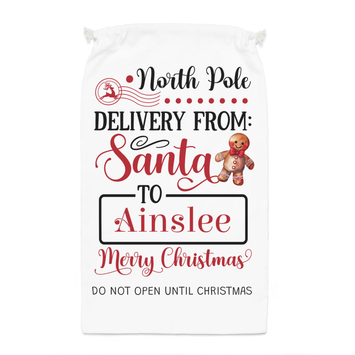 Santa Sack Custom Gift Sack or Gift Bag